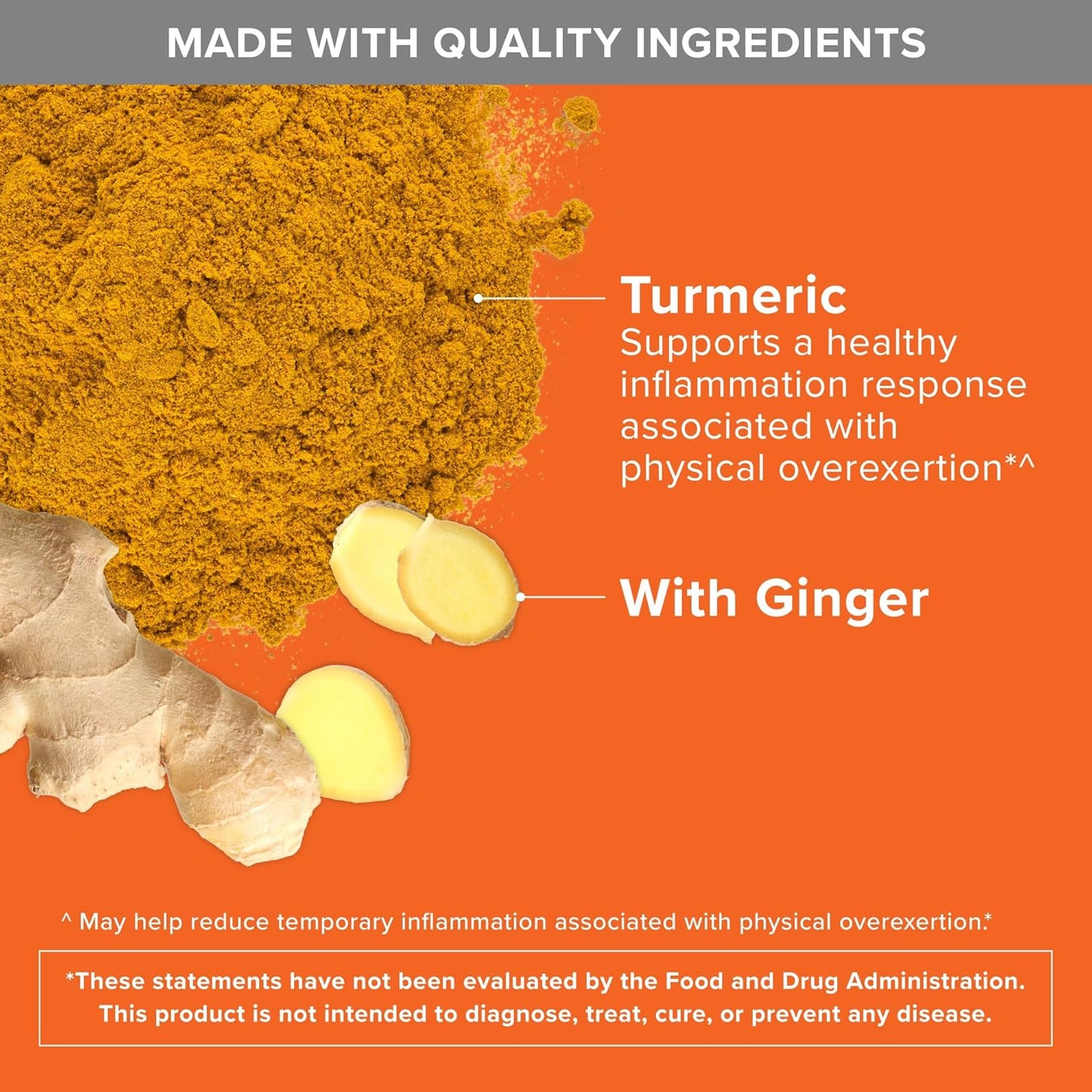 Turmeric Curcumin with Black Pepper & Ginger, 2400Mg Turmeric Extract with 95% C