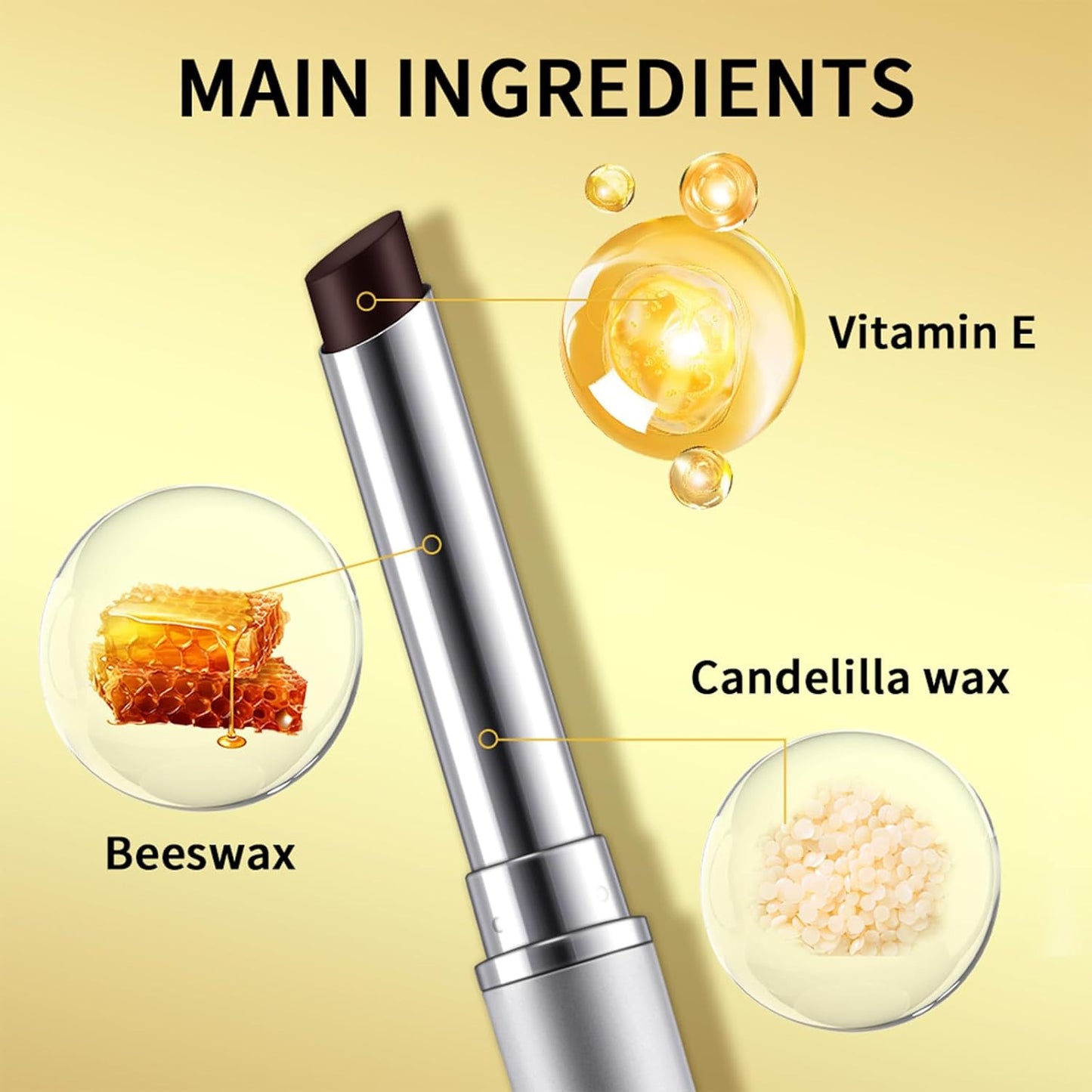 2PCS Honey Lipstick Tinted Lip Balm - Sheer Hydrating Lipstick for All Skin Tone