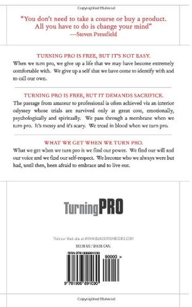 Turning Pro: Tap Your Inner Power and Create Your Life'S Work