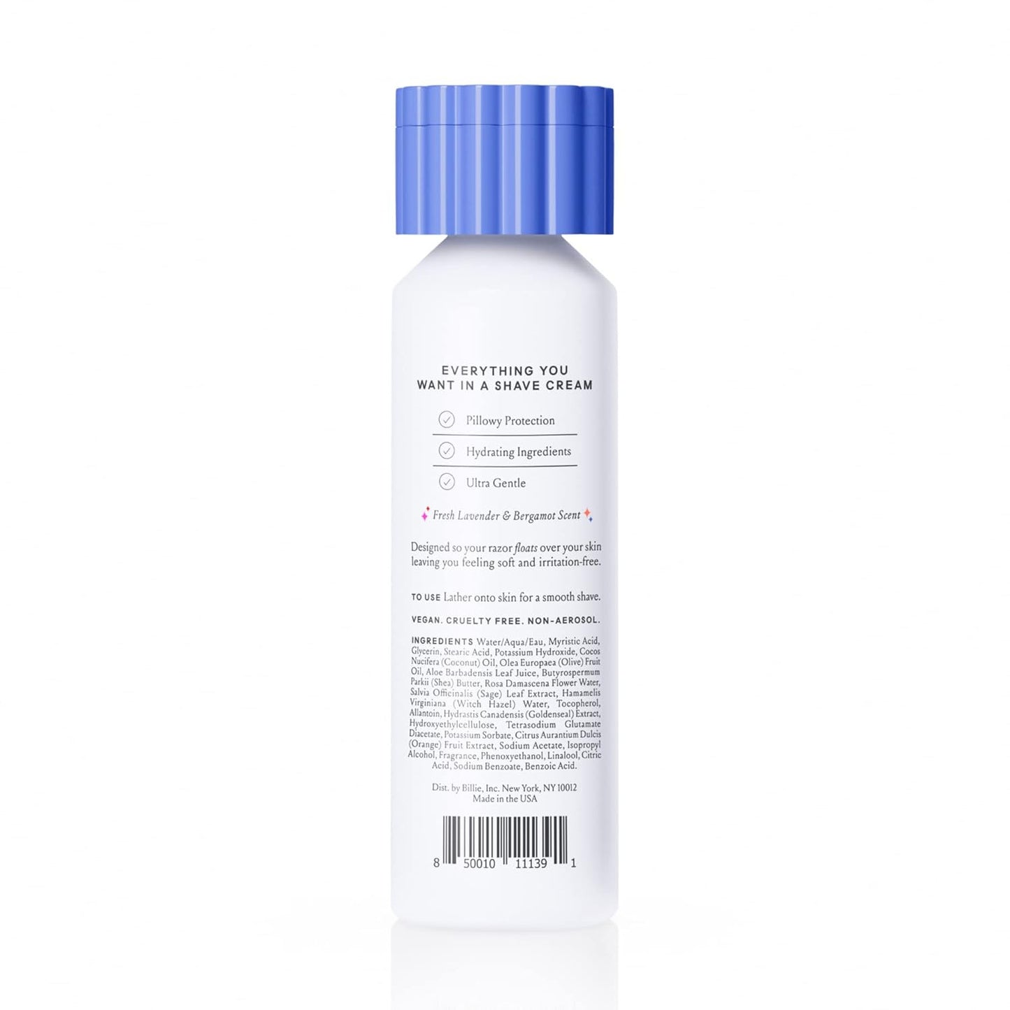 Whipped Shave Cream - Lavender & Bergamot Scent - 6.5 Fl Oz