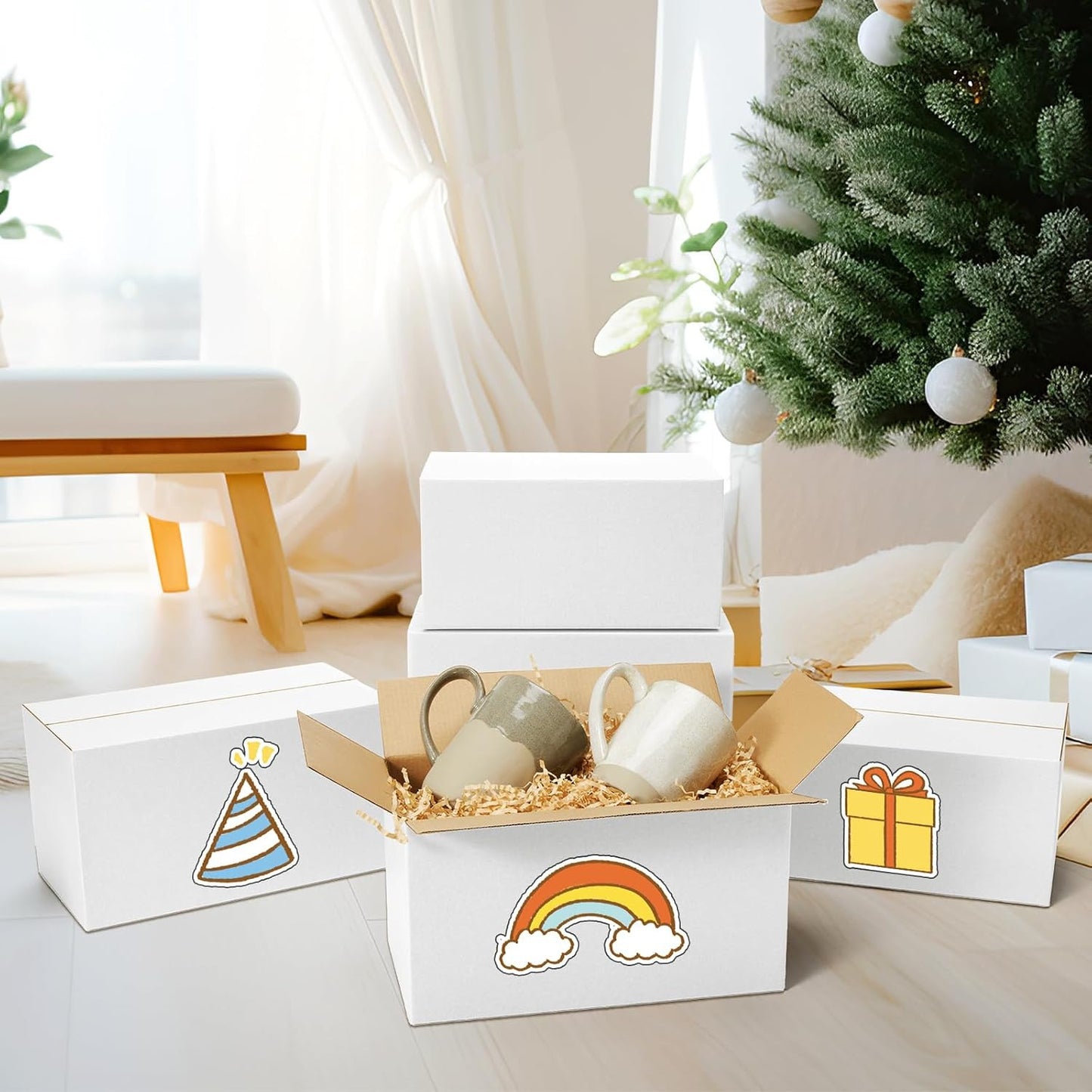 30 Pack Small Shipping Boxes Assorted Sizes, 10X7X5 & 11X6X6 15 PCS Each Small B