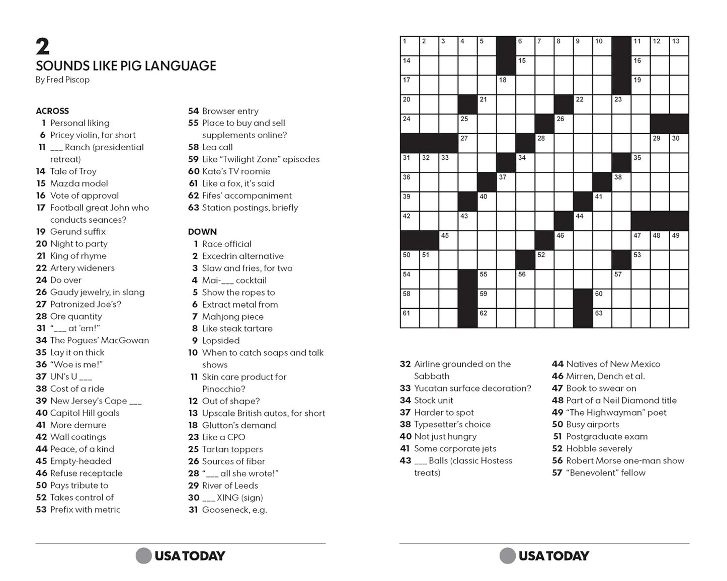 USA TODAY Crossword Super Challenge: 200 Puzzles (USA Today Puzzles) (Volume 25)