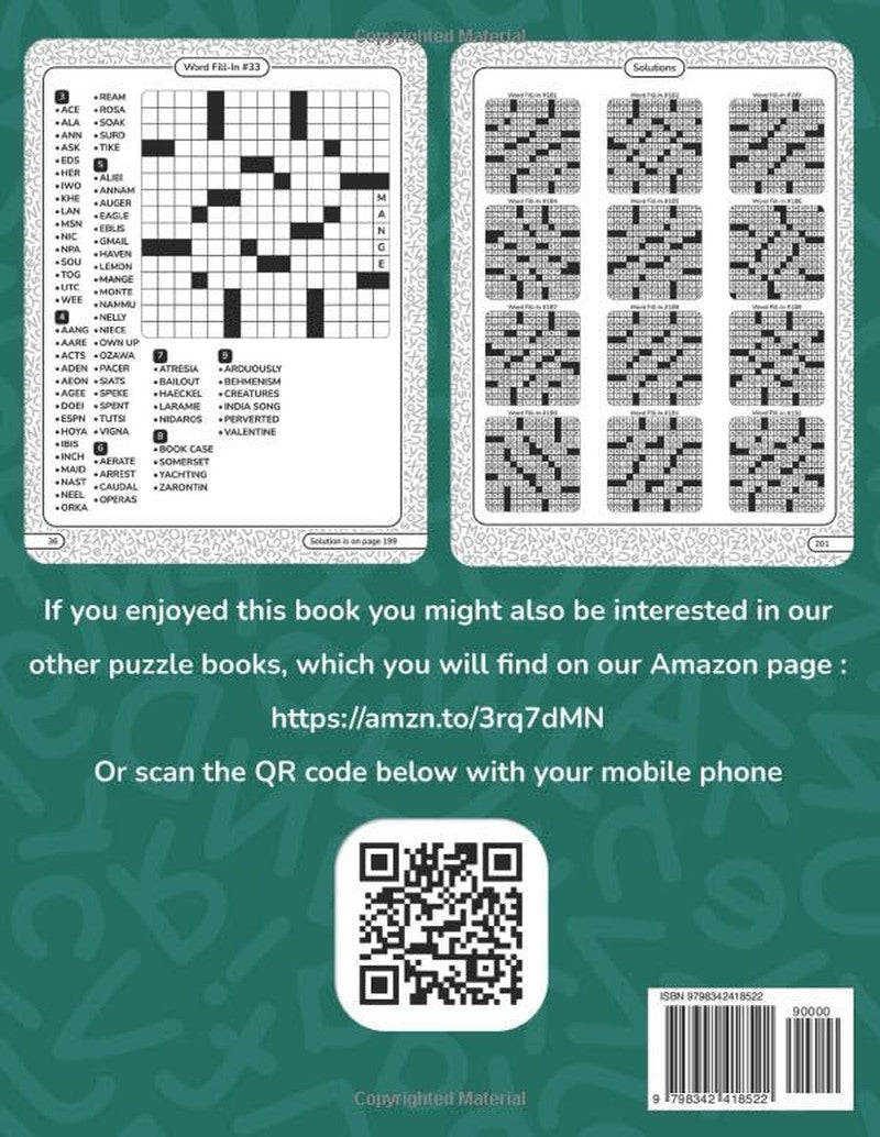 2025 Word Fill in Puzzles Book for Adults and Teens: 100+ Large Print Word Fill-