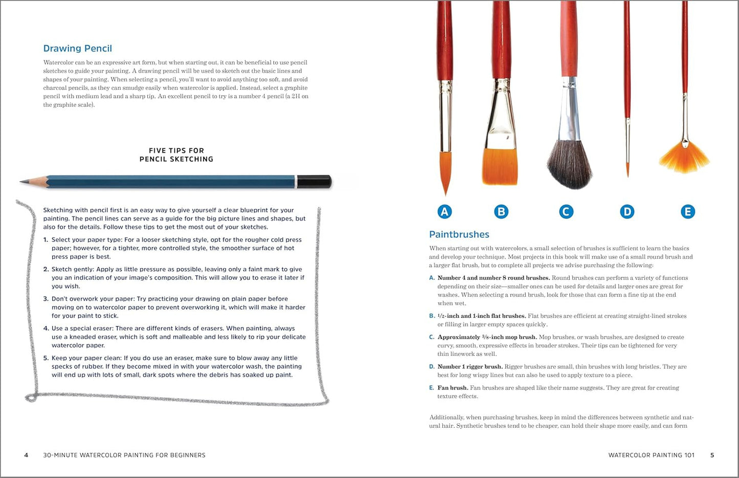 30-Minute Watercolor Painting for Beginners: Easy Step-By-Step Lessons and Techn