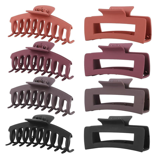 8 Pack Hair Clips for Women 4.3 Inch Large Hair Claw Clips for Women Thin Thick