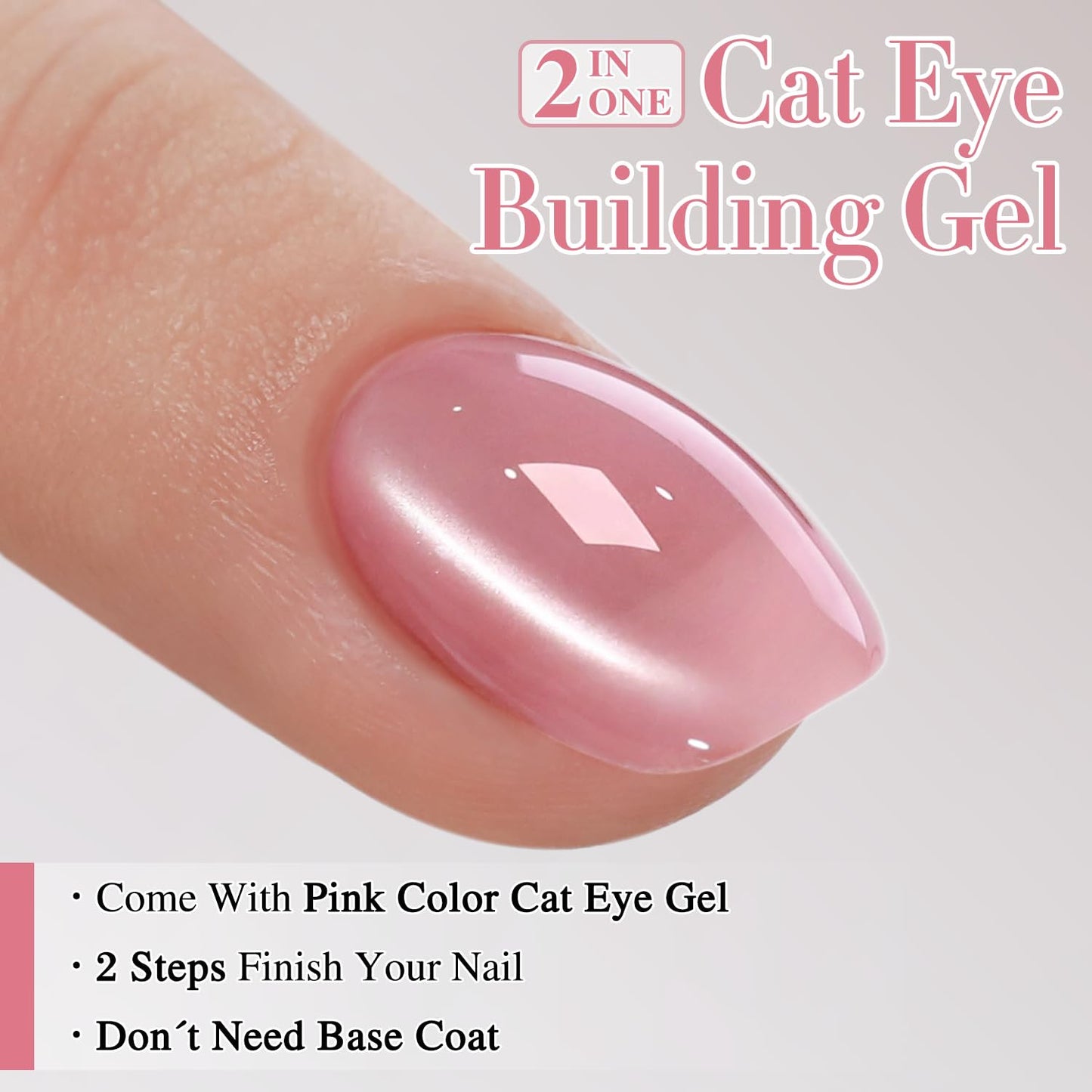 0.5 OZ Cat Eye Gel Polish with Magnet 15ML Holographic Glitter Shimmer Transluce