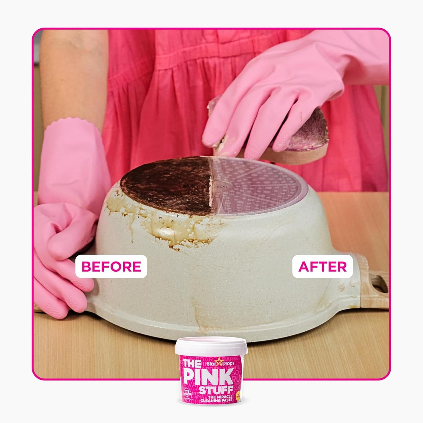 - the Pink Stuff - the Miracle Scrubber Kit - 2 Tubs of the Miracle Cleaning Pas