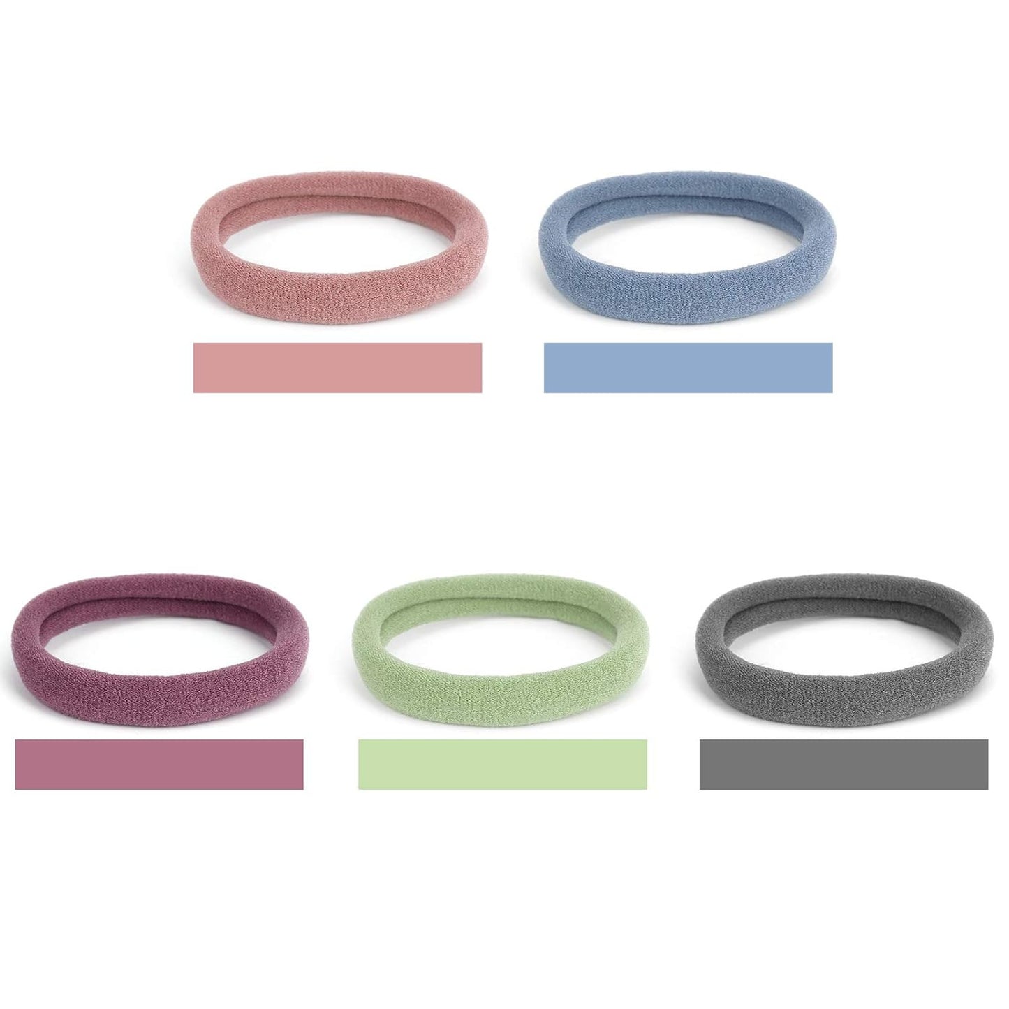 50PCS Large Hair Ties, Thick Cotton Seamless Hair Ties, Hair Elastic Ponytail Ho