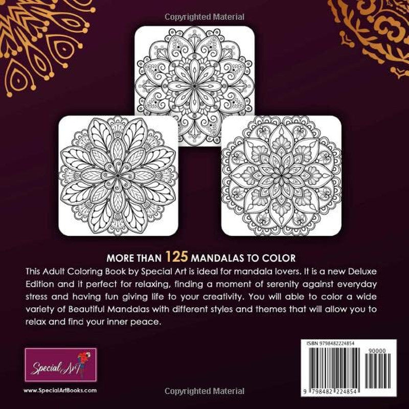 125 Mandalas: an Adult Coloring Book with More than 125 Beautiful Mandalas for S