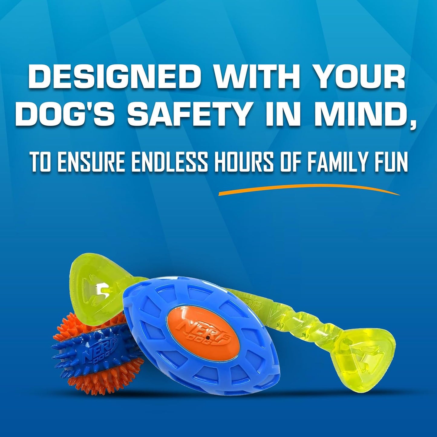 Toy Gift Set, 3-Piece Set of Outdoor Dog Toys for Tug and Fetch, Includes Spike