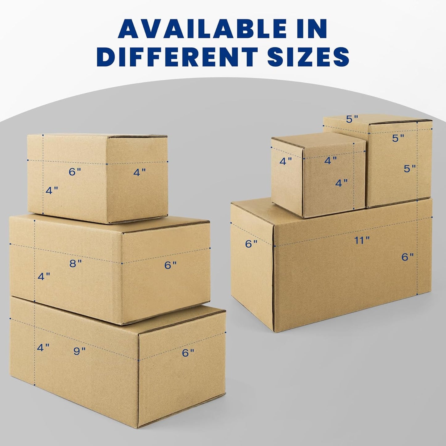 10X7X5 Inches Shipping Boxes 28 Pack, Brown Corrugated Cardboard Box for Small B