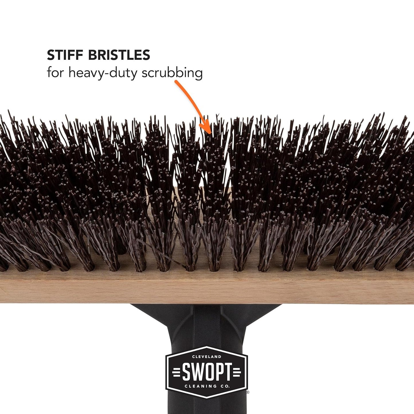 10' Premium Rough Surface Scrub Brush Head - Deck Brush for Rough and Textured S