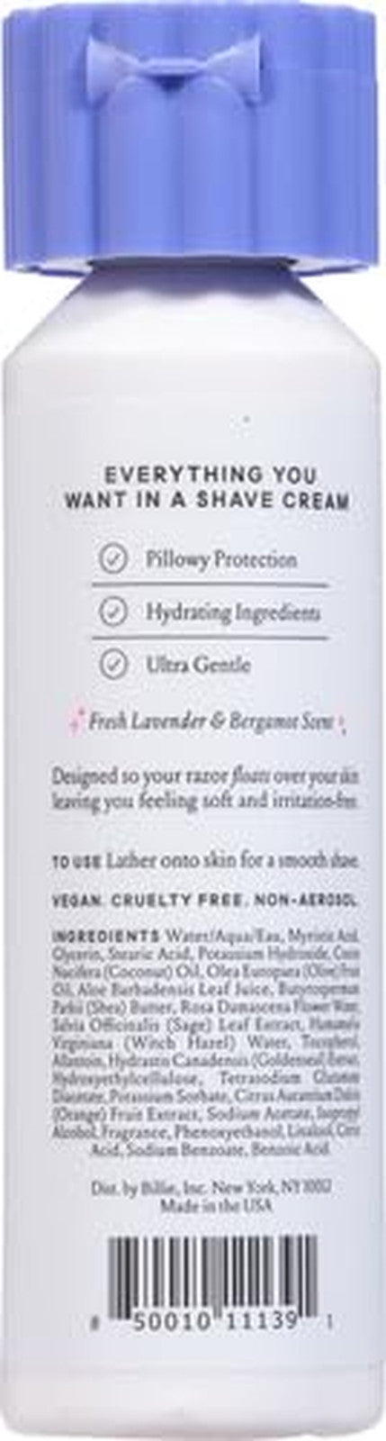 Whipped Shave Cream - Lavender & Bergamot Scent - 6.5 Fl Oz