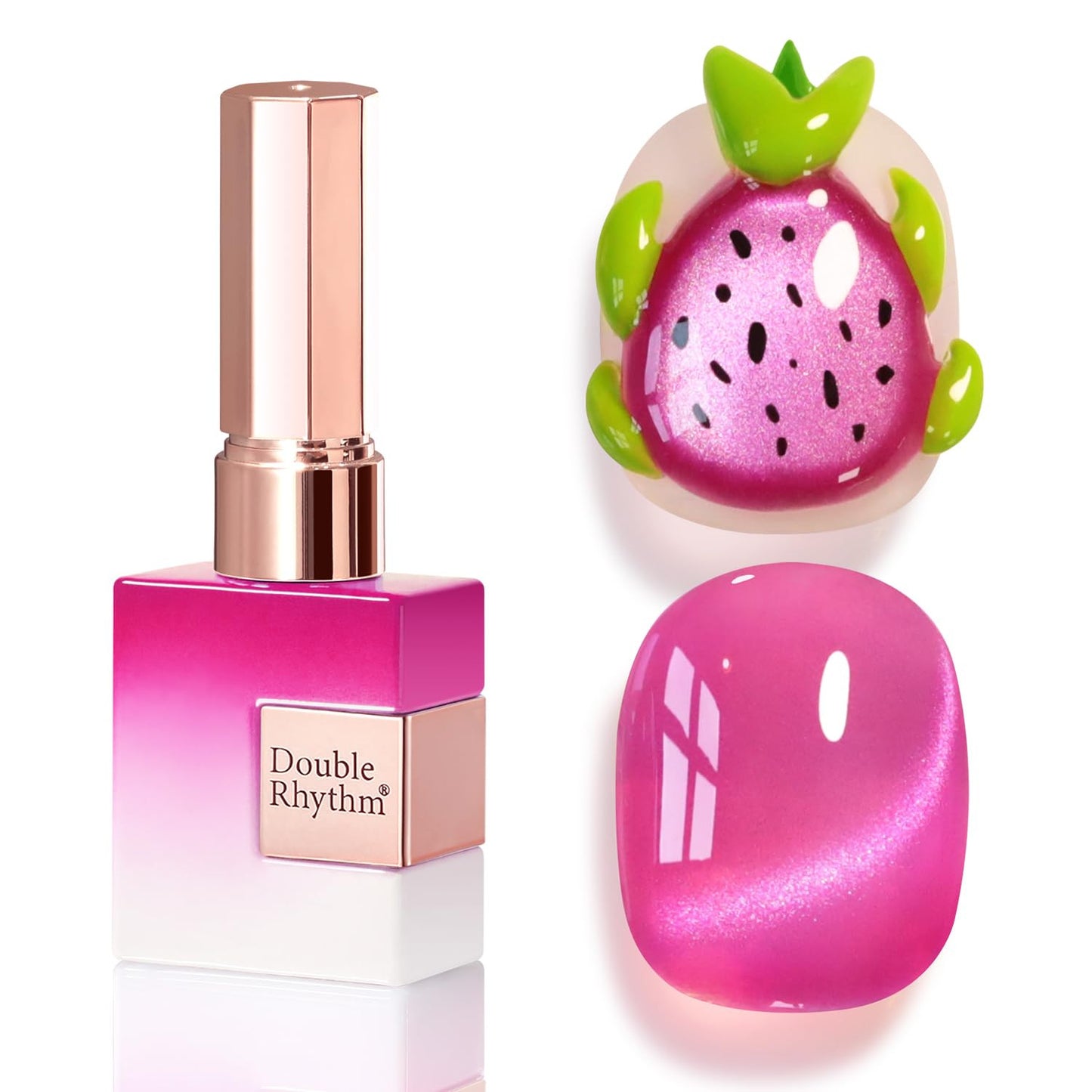 0.5 OZ Cat Eye Gel Polish with Magnet 15ML Same Color Same Bottle Holographic Gl