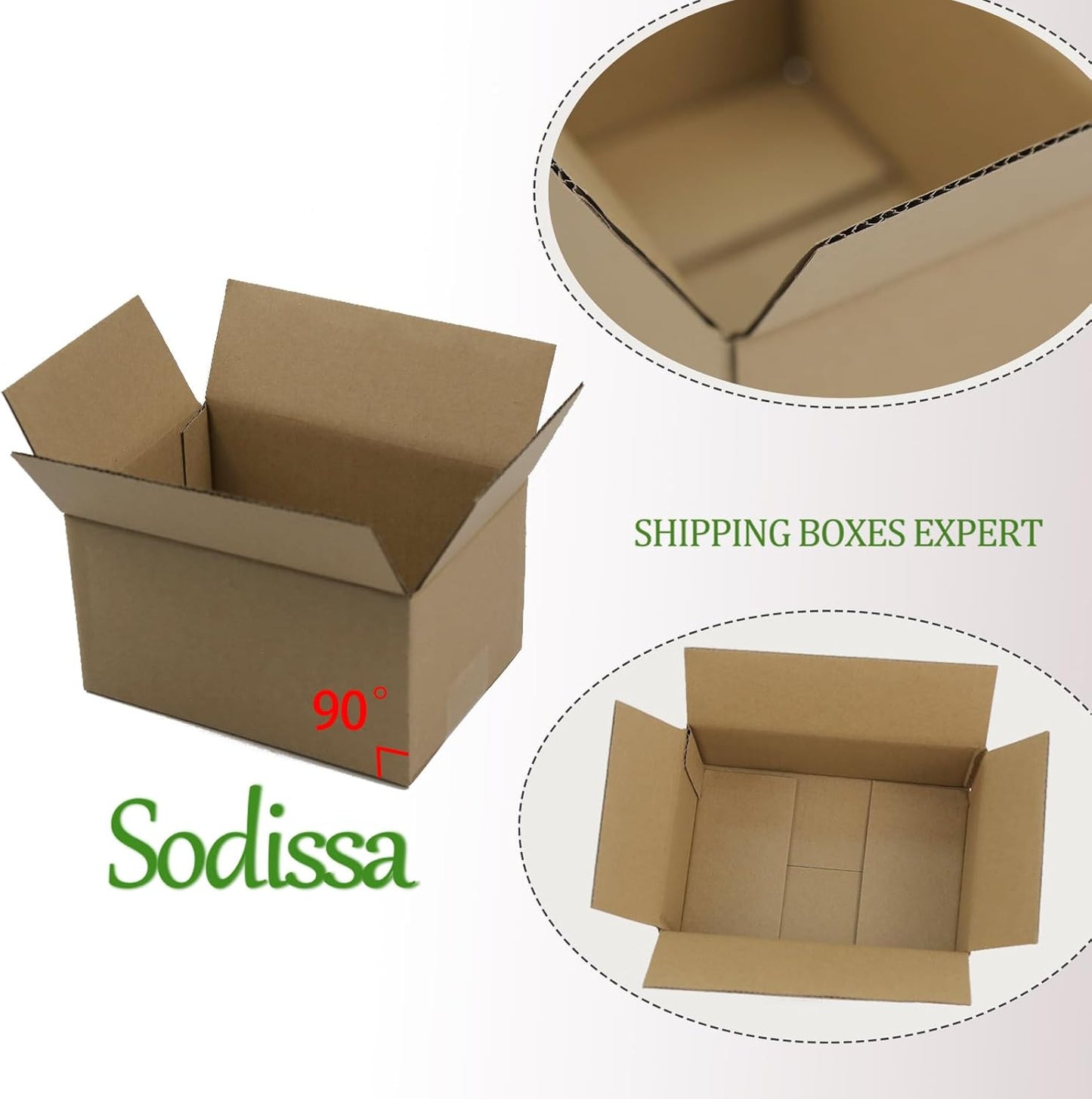 7X5X4 Inches Shipping Boxes, Brown Corrugated Cardboard Boxes for Small Bussines