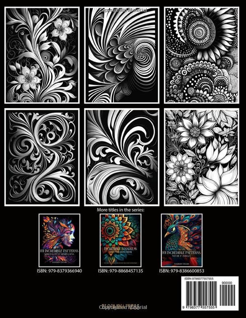 101 Incredible Patterns | an Easy Mindfulness Coloring Book for Adults for Relax