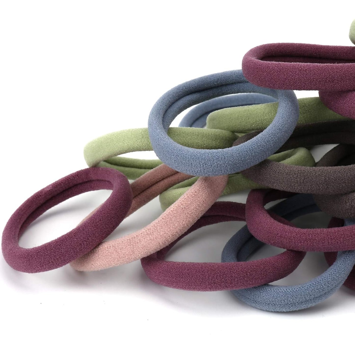 50PCS Large Hair Ties, Thick Cotton Seamless Hair Ties, Hair Elastic Ponytail Ho