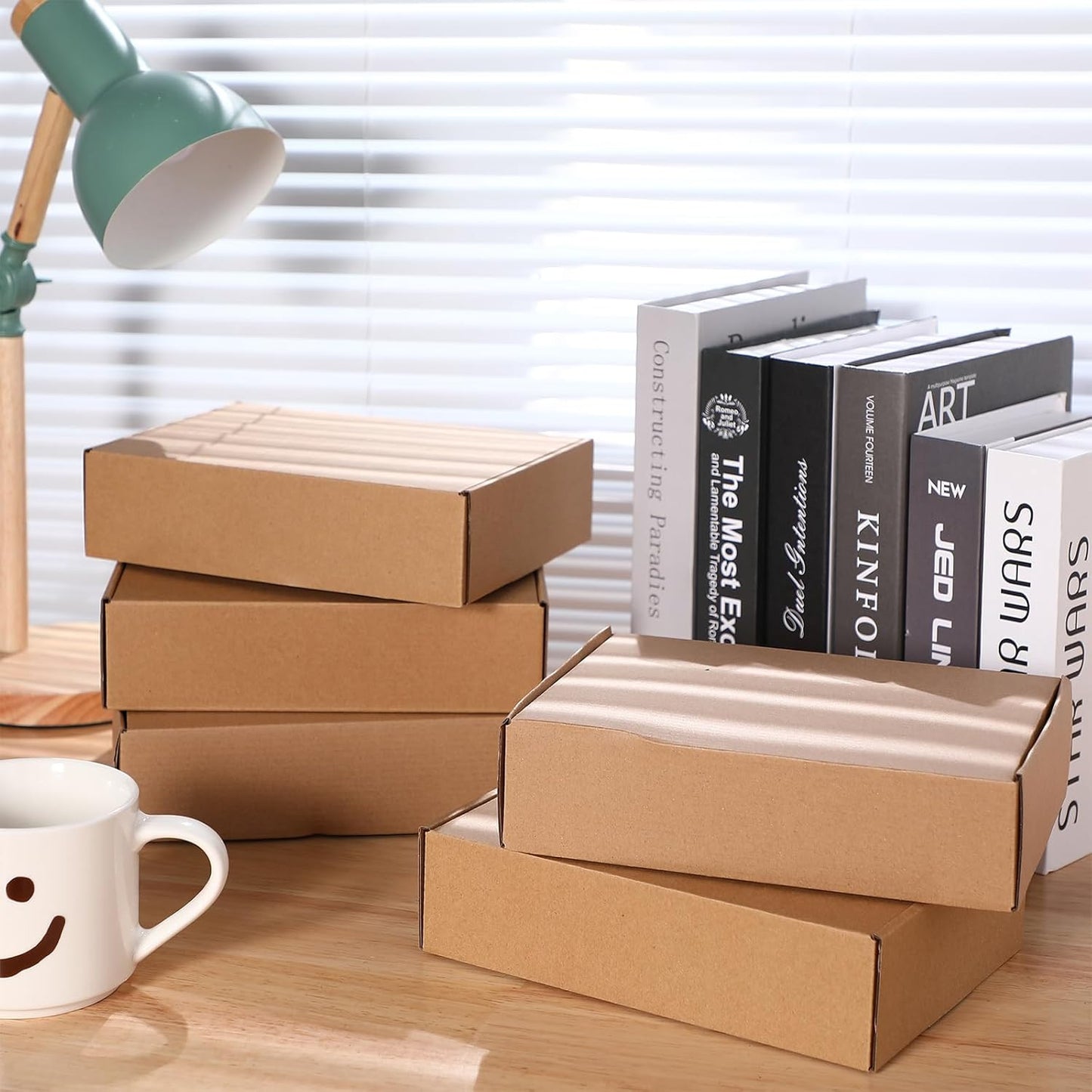 100 Pcs Shipping Boxes Cardboard Gift Corrugated Cardboard Boxes Mailer Packagin