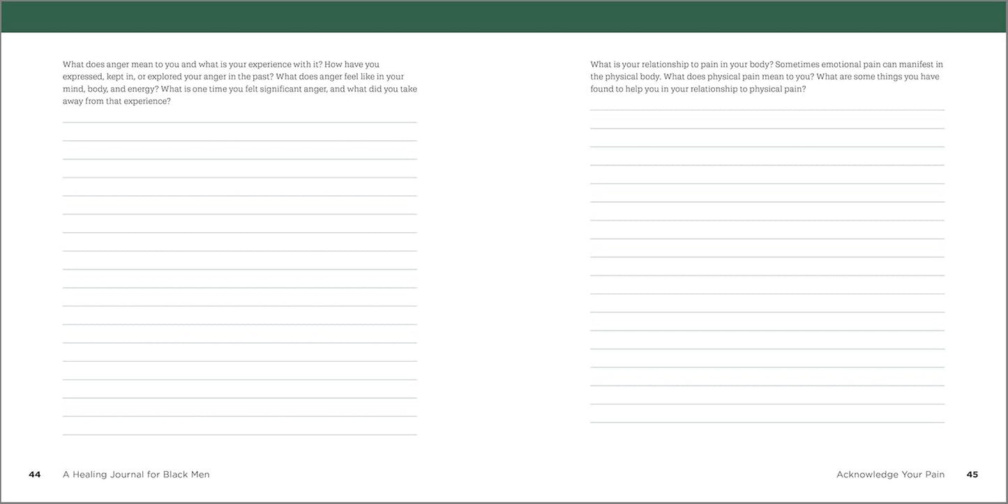 A Healing Journal for Black Men: Prompts to Help You Reflect, Grow, and Live wit