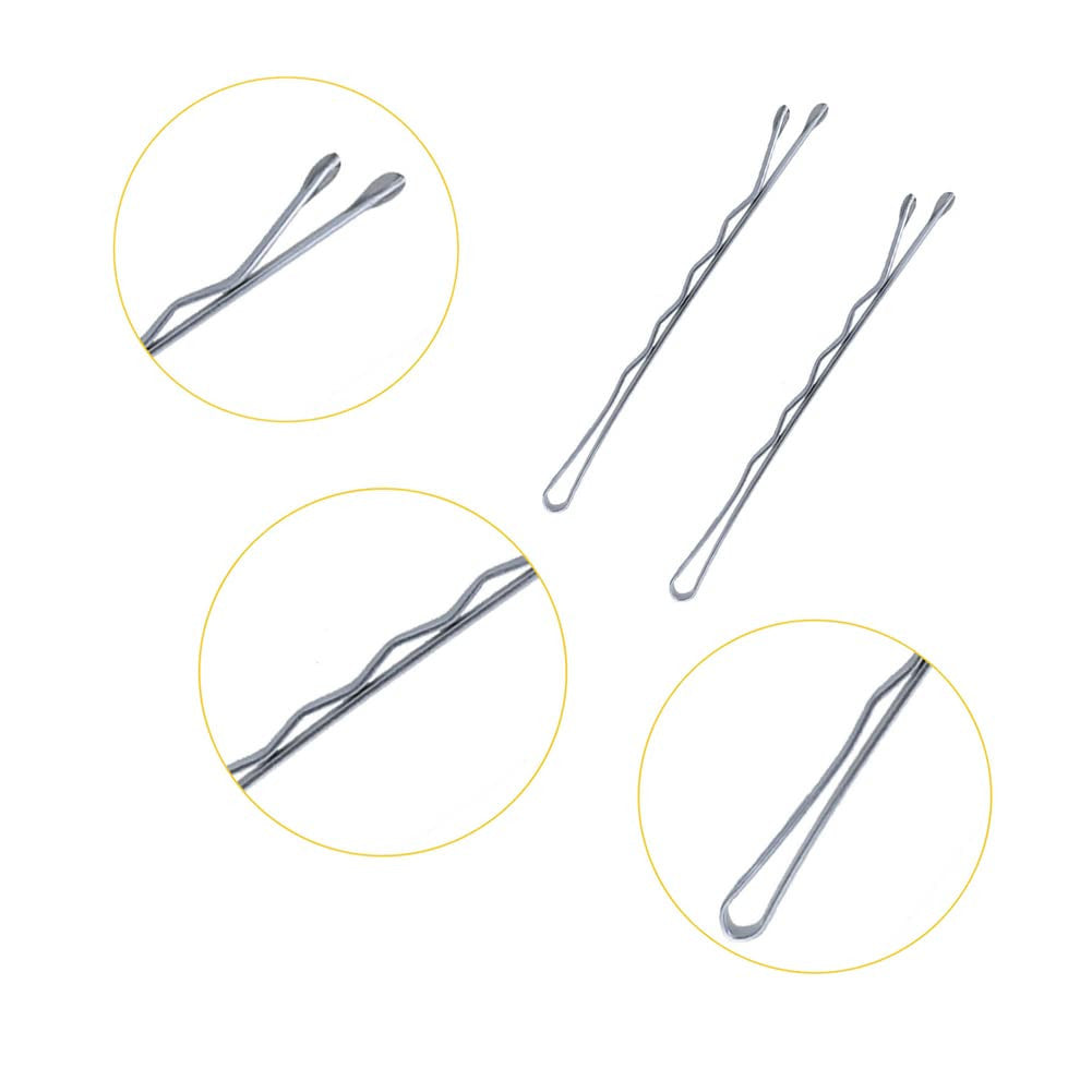 220PCS 2.76 Inch Silver Bobby Pins for Women, Large Bobby Pins with Box, Reusabl