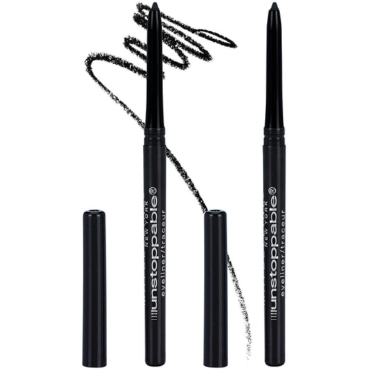 Unstoppable Waterproof Mechanical Black Eyeliner Pencil, Easy to Apply, Smooth G