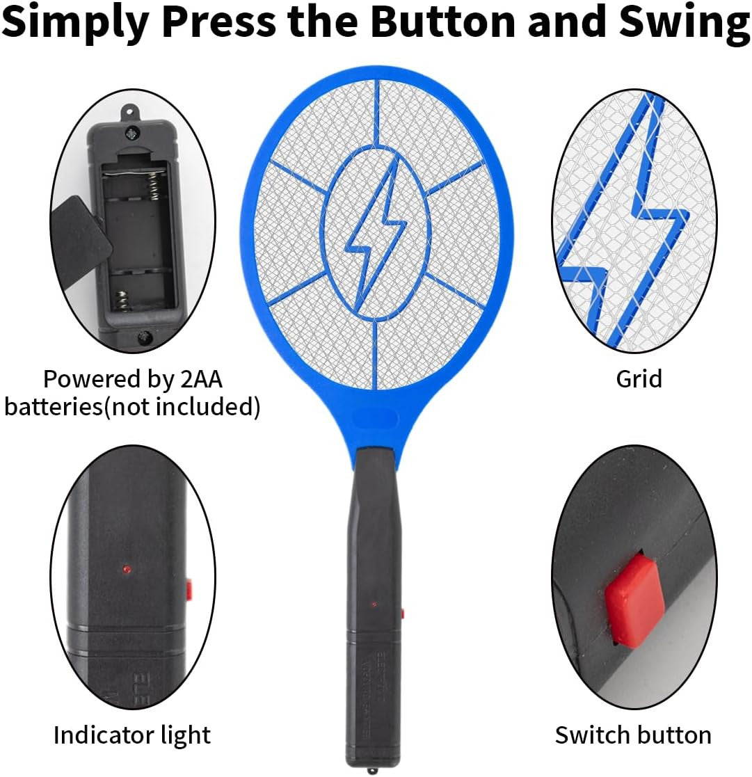 Zhouhe Pack of 2 Electric Fly Swatter Bug Zapper Battery Operated Flies Killer I