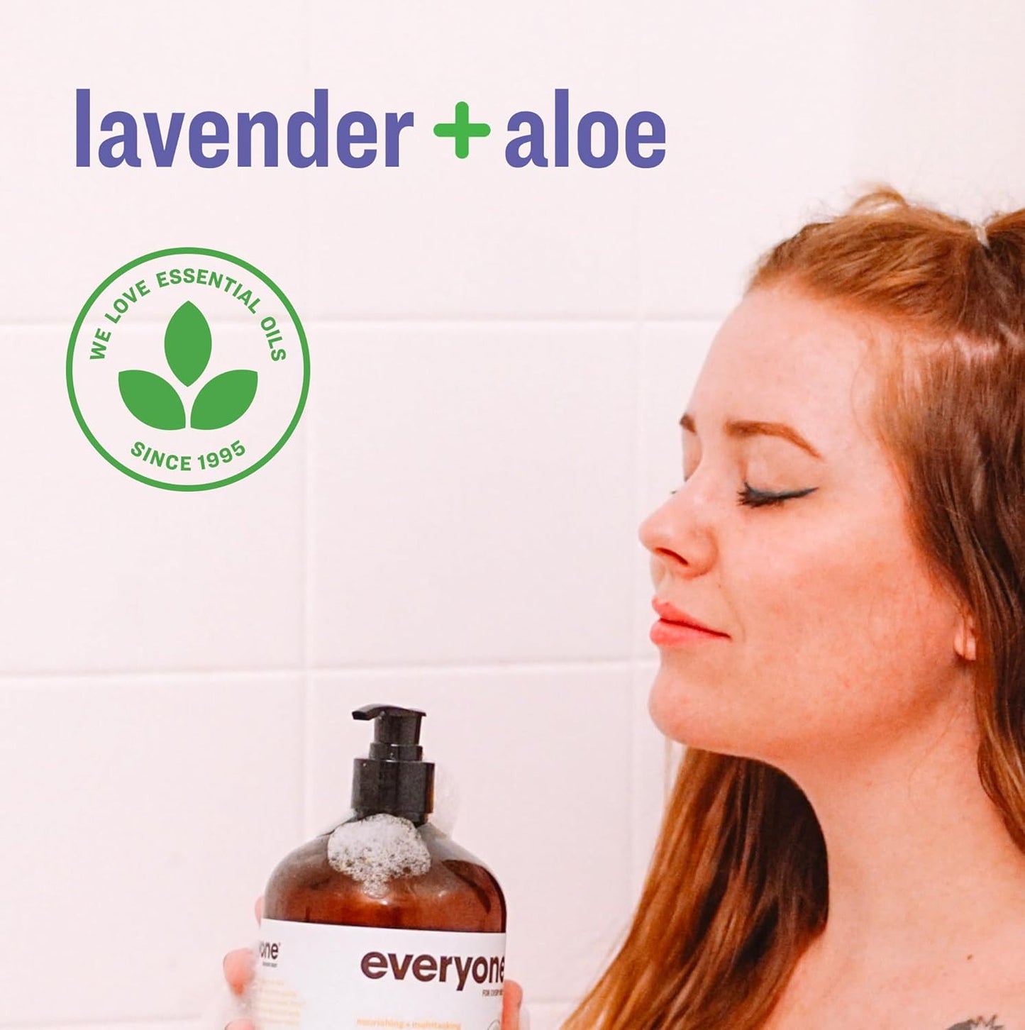 3-In-1 Soap, Body Wash, Bubble Bath, Shampoo, 32 Ounce (Pack of 2), Lavender and