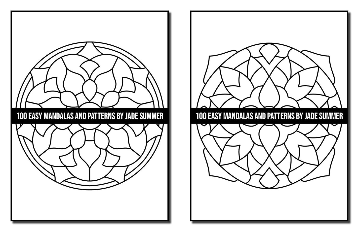 100 Easy Mandalas and Patterns: a Mandala Coloring Book for Adults with Fun, Sim