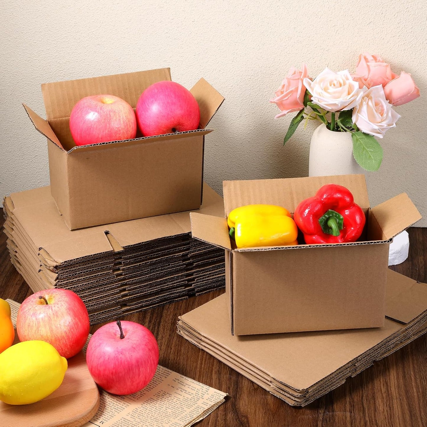 75 Pack Small Shipping Boxes Corrugated Cardboard Mailing Boxes Small Mailing Pa