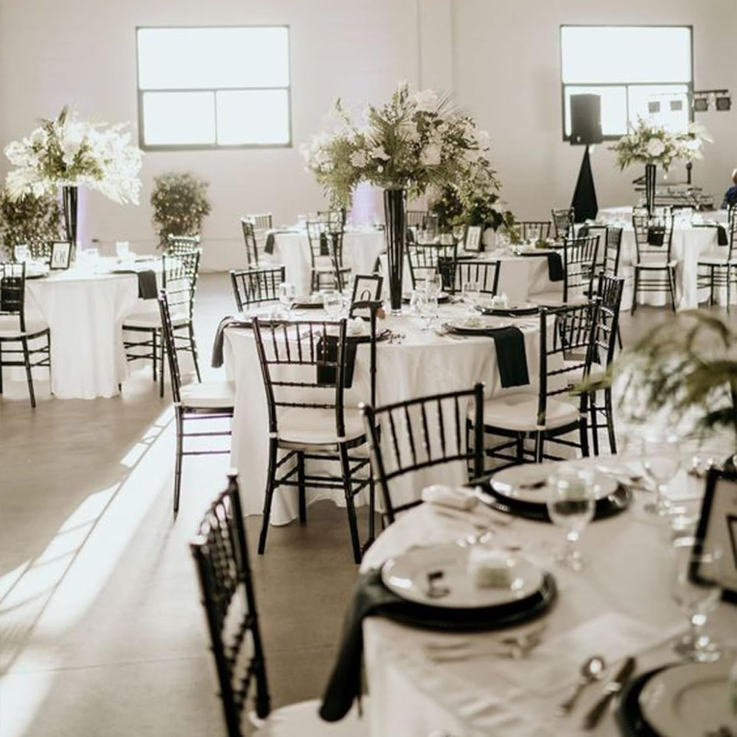 10 Pack White round Tablecloths, 120 Inch Stain Resistant and Wrinkle round Tabl
