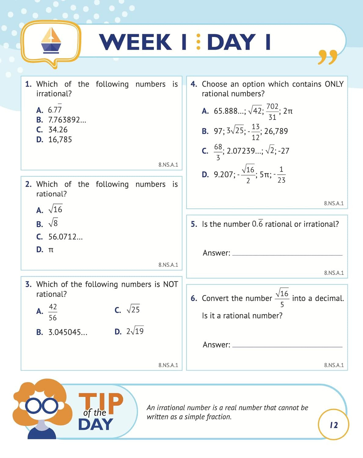 8Th Grade Common Core Math: Daily Practice Workbook | 1000+ Practice Questions a