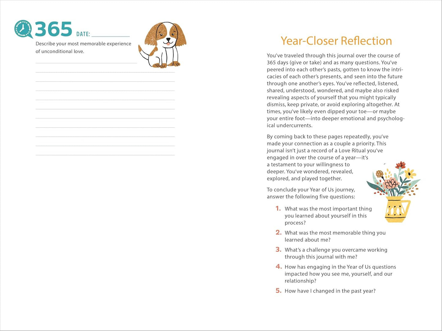 A Year of Us: a Couple'S Journal: One Question a Day to Spark Fun and Meaningful