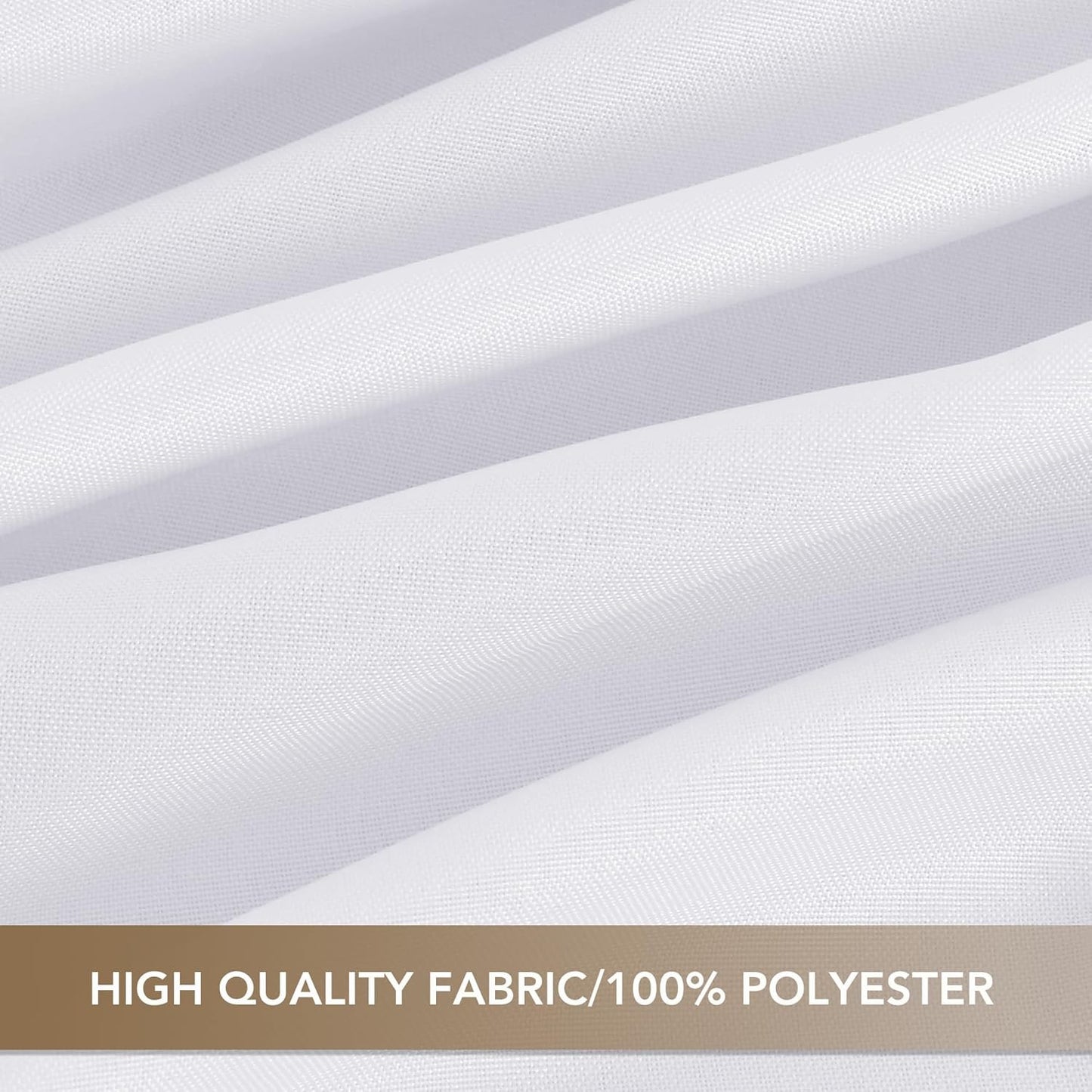 120 Inch round Tablecloth White, 8 Pack - Circle Polyester Fabric Table Cloth fo