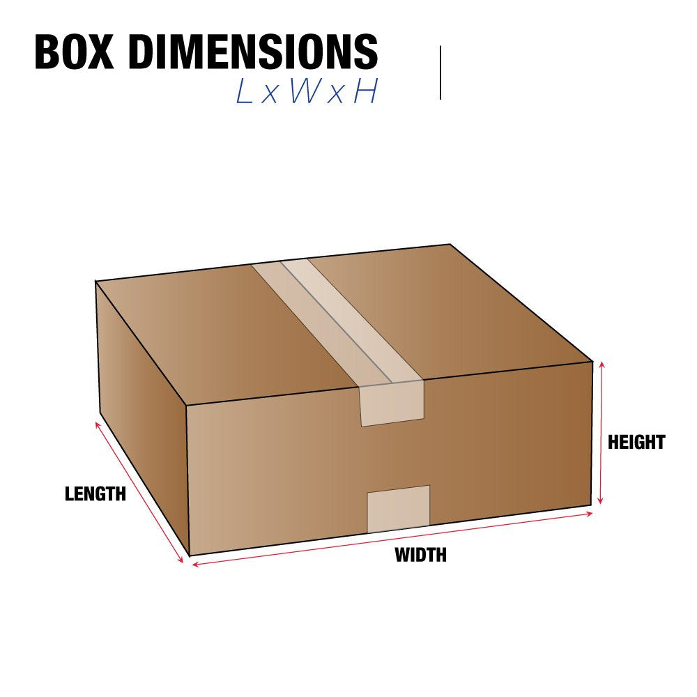 18 X 12 X 5 Corrugated Cardboard Boxes, Flat 18"L X 12"W X 5"H, Pack of 25 | Shi