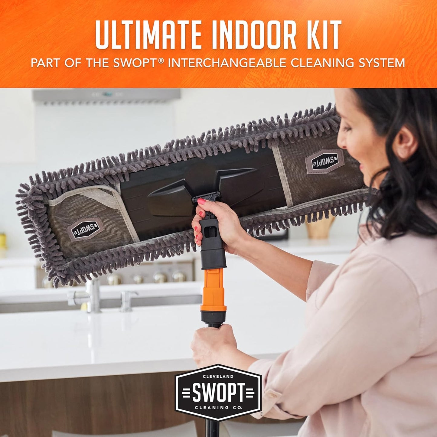 7-Piece Ultimate Indoor Kit — Includes 48” and 60” Wooden Handles, Dust Mop, Cot