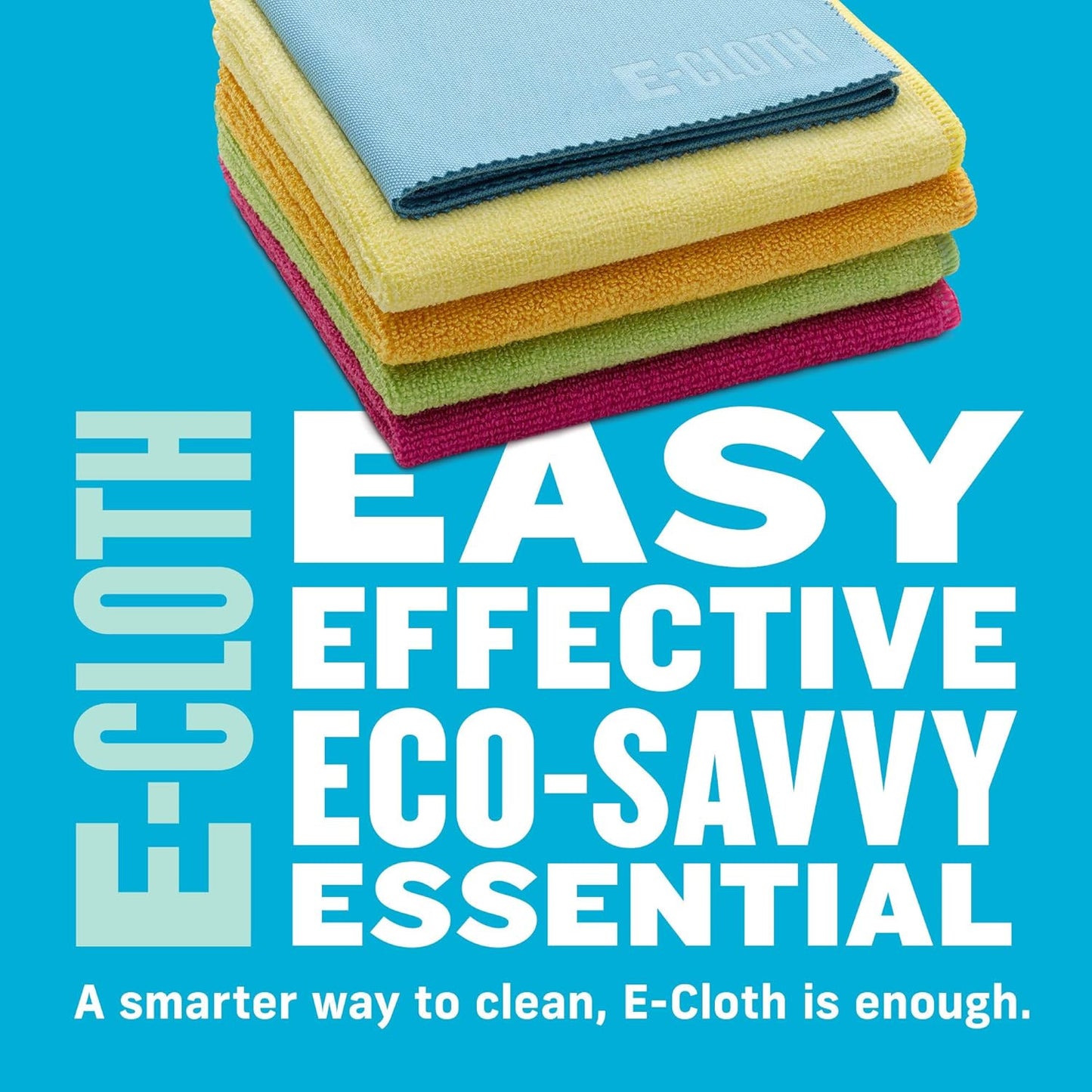 5-Pc Starter Pack- Microfiber Cleaning Cloth Set with Reusable Cleaning Cloth an