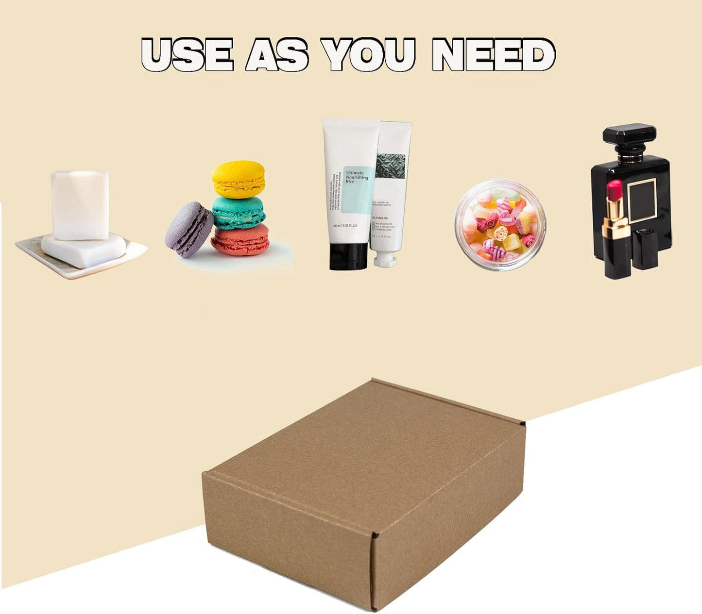 7X5X2 Inches Shipping Boxes Pack of 25, Brown Corrugated Cardboard Boxes for Sma