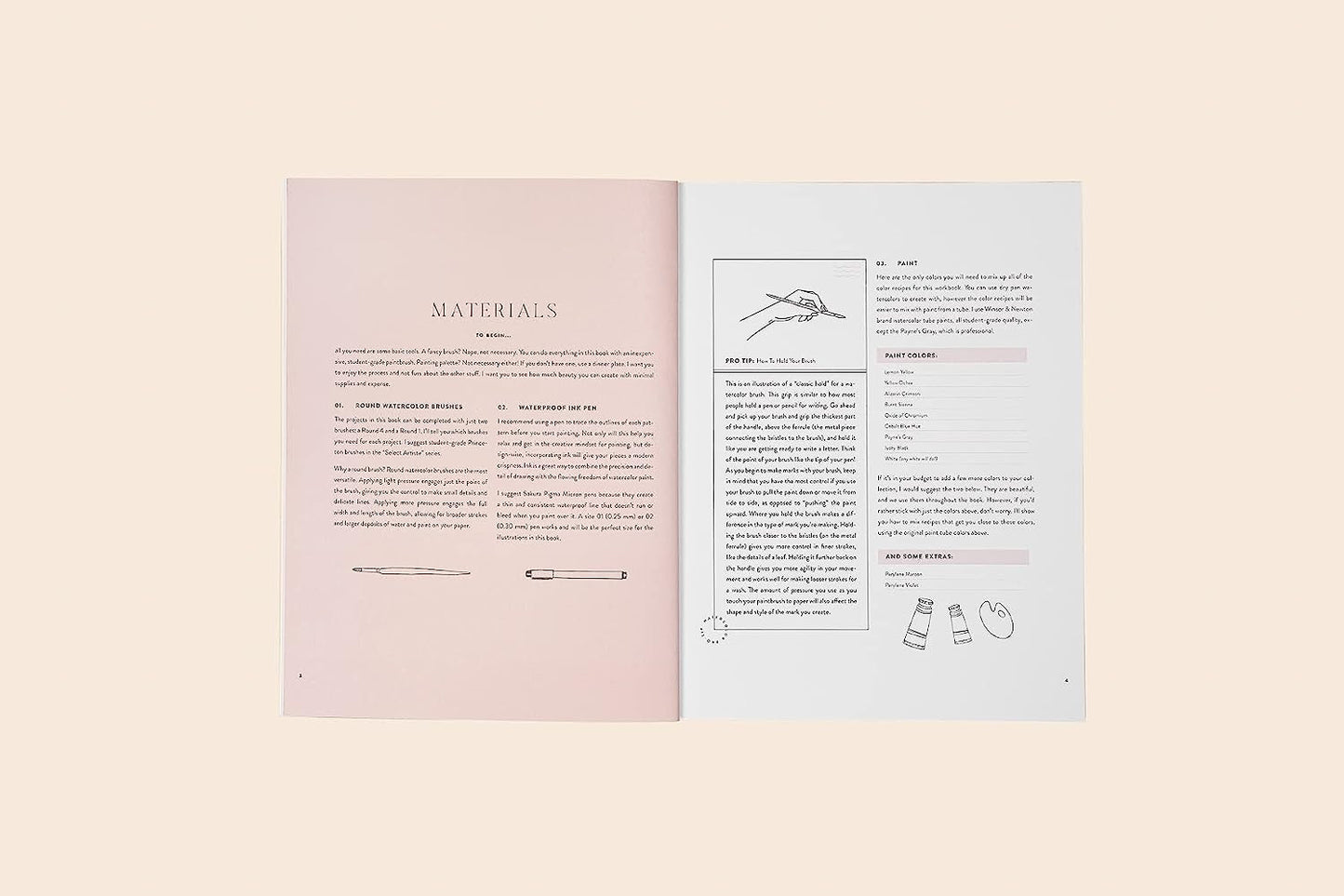 Watercolor Workbook: 30-Minute Beginner Botanical Projects on Premium Watercolor