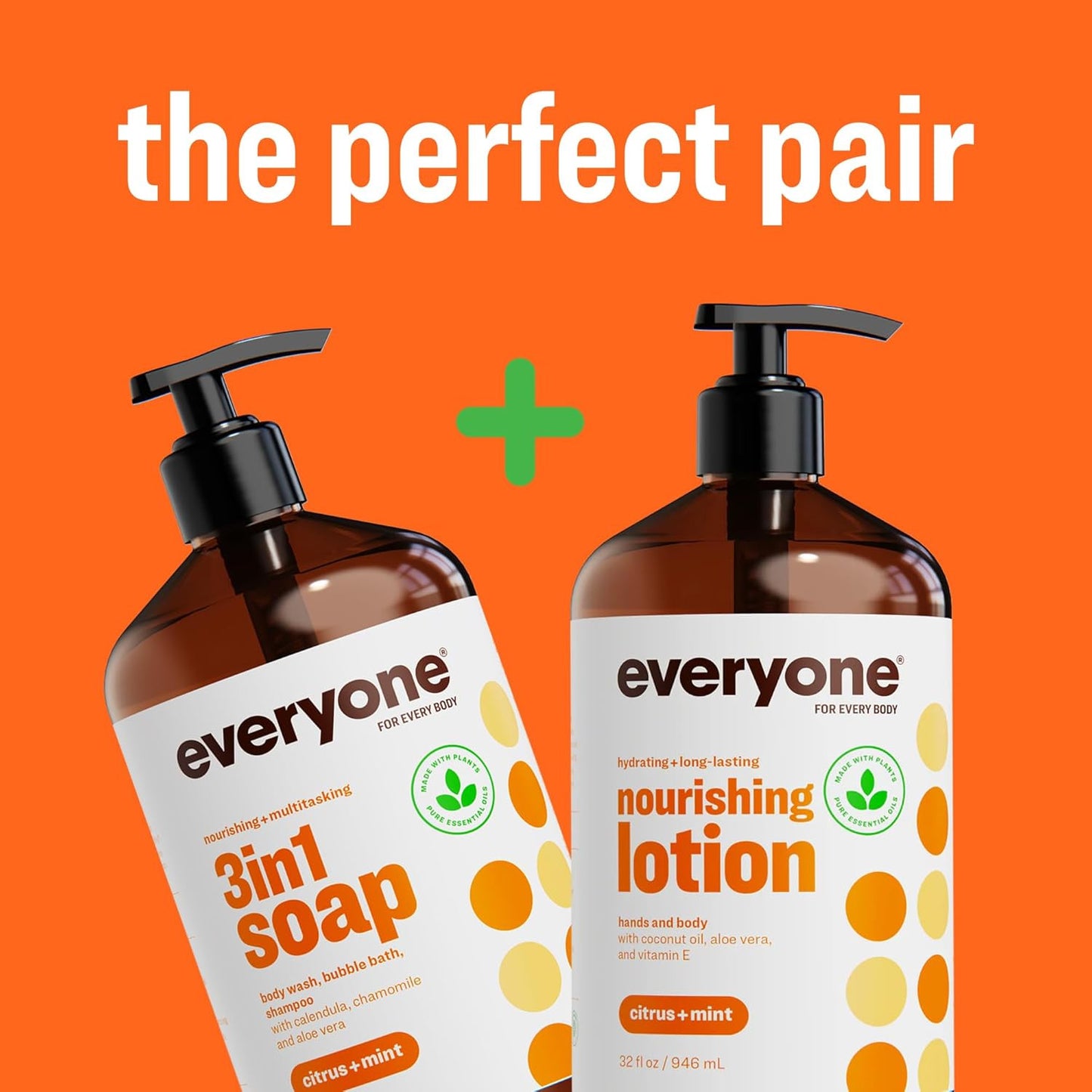 3-In-1 Soap, Body Wash, Bubble Bath, Shampoo, 32 Ounce (Pack of 2), Citrus and M