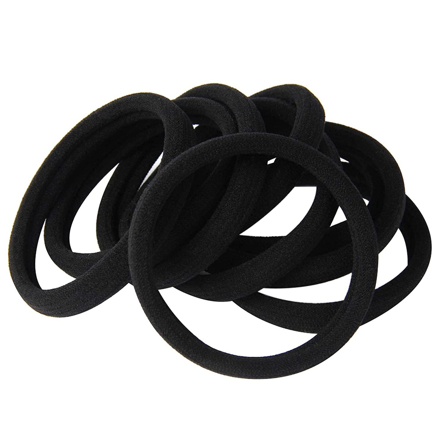 20 PCS Large Hair Ties for Thick Hair Black Hair Bands for Women Men and Girls N