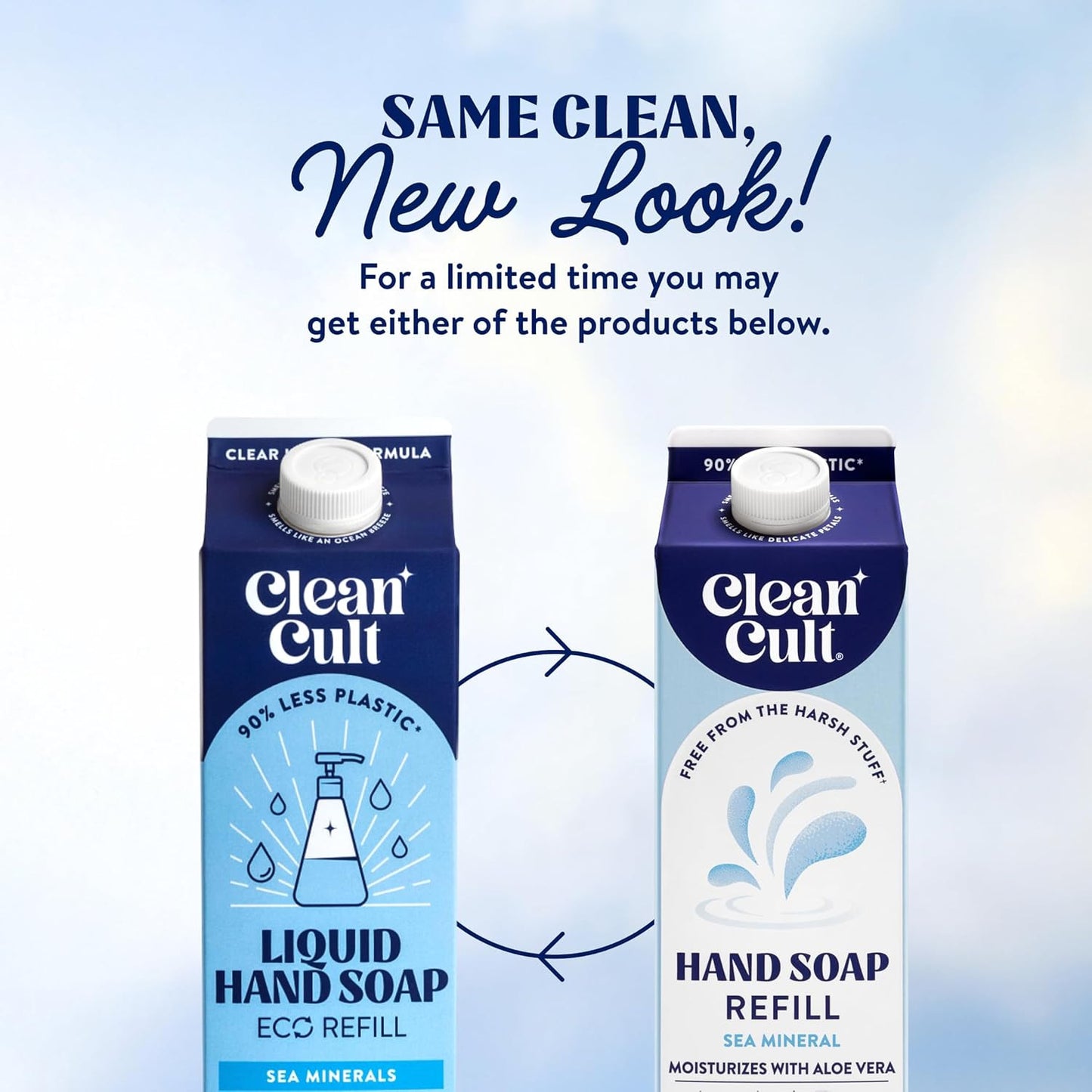 - Liquid Hand Soap Refills - Sea Minerals - Gentle on Sensitive Skin - Made with