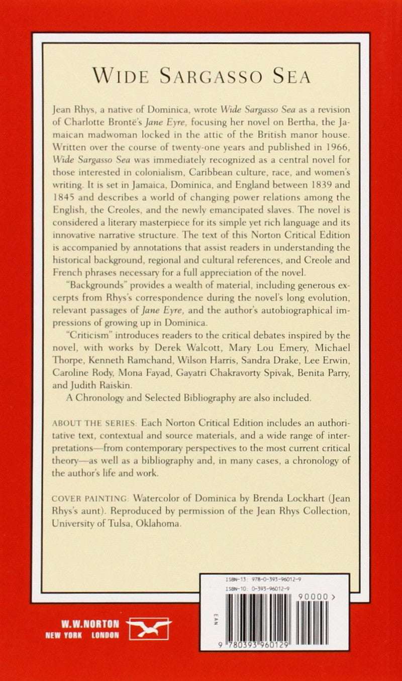 Wide Sargasso Sea: a Norton Critical Edition (Norton Critical Editions)