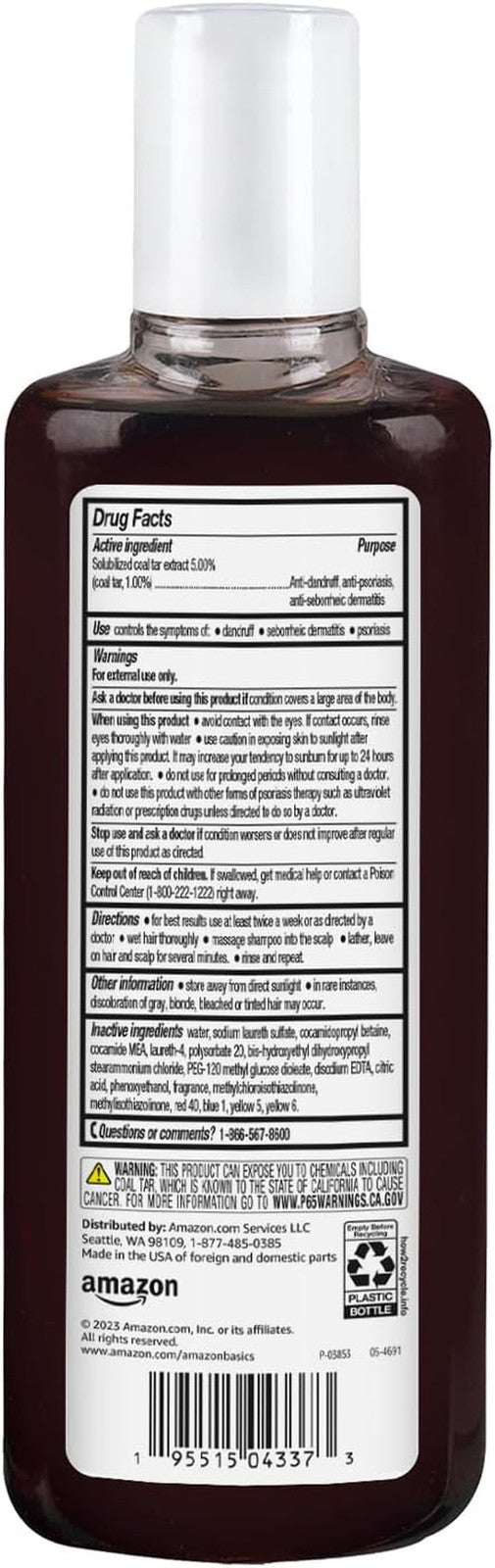 Therapeutic plus Coal Tar Anti-Dandruff Shampoo Extra Strength 1% Coal Tar, 6 Fl