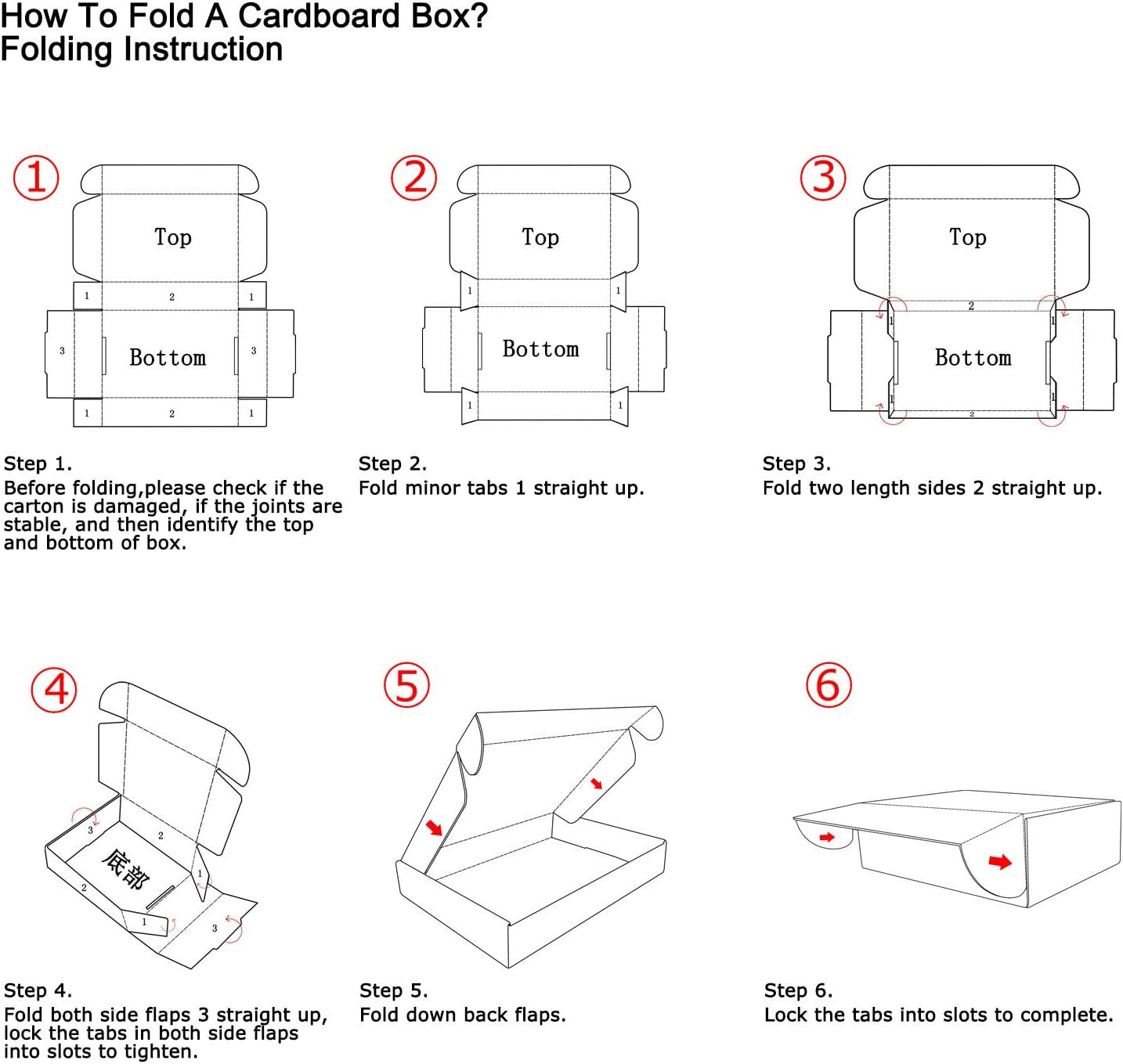 7X5X2 Inches Shipping Boxes Set of 25, White Small Corrugated Cardboard Box, Mai