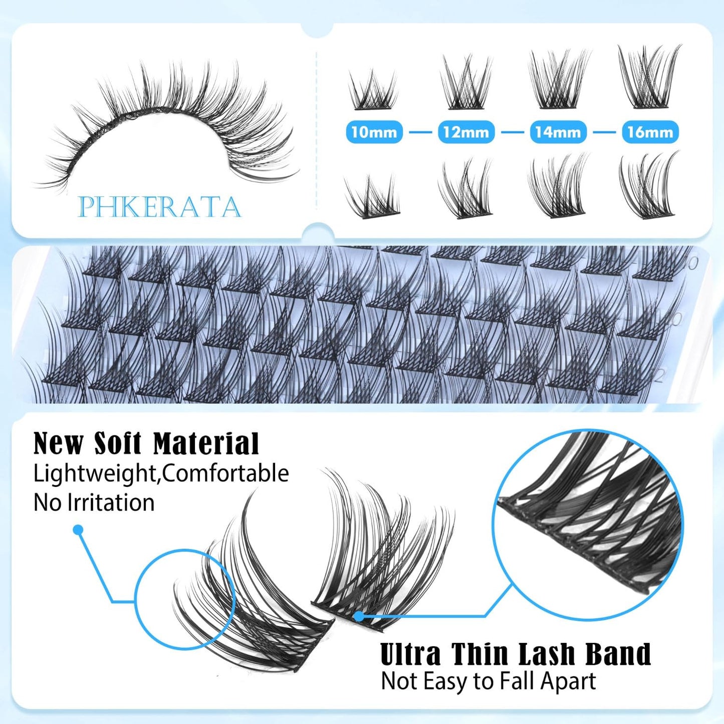 Wispy Eyelash Clusters Natural Lash Clusters 120 Pcs Individual Lashes Clusters