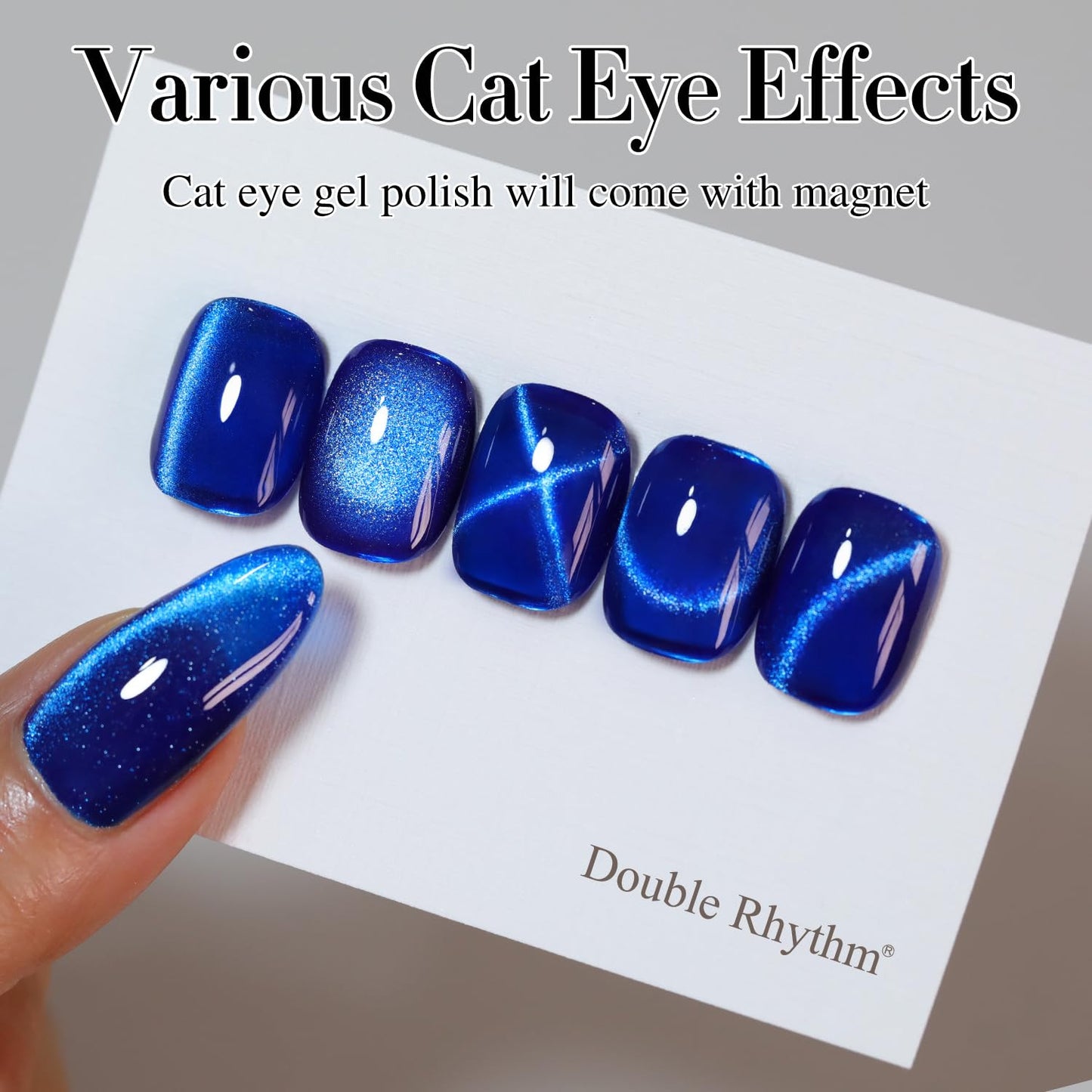 0.5 OZ Cat Eye Gel Polish with Magnet 15ML Holographic Glitter Shimmer Transluce