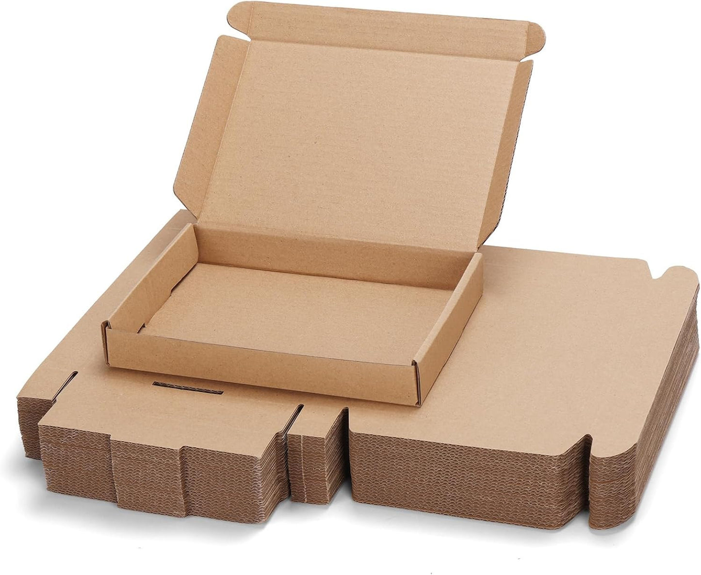 7X5X1 Inch Shipping Boxes Bulk 25 Pack Brown, Tab Lock Tuck Top Mailer Boxes for