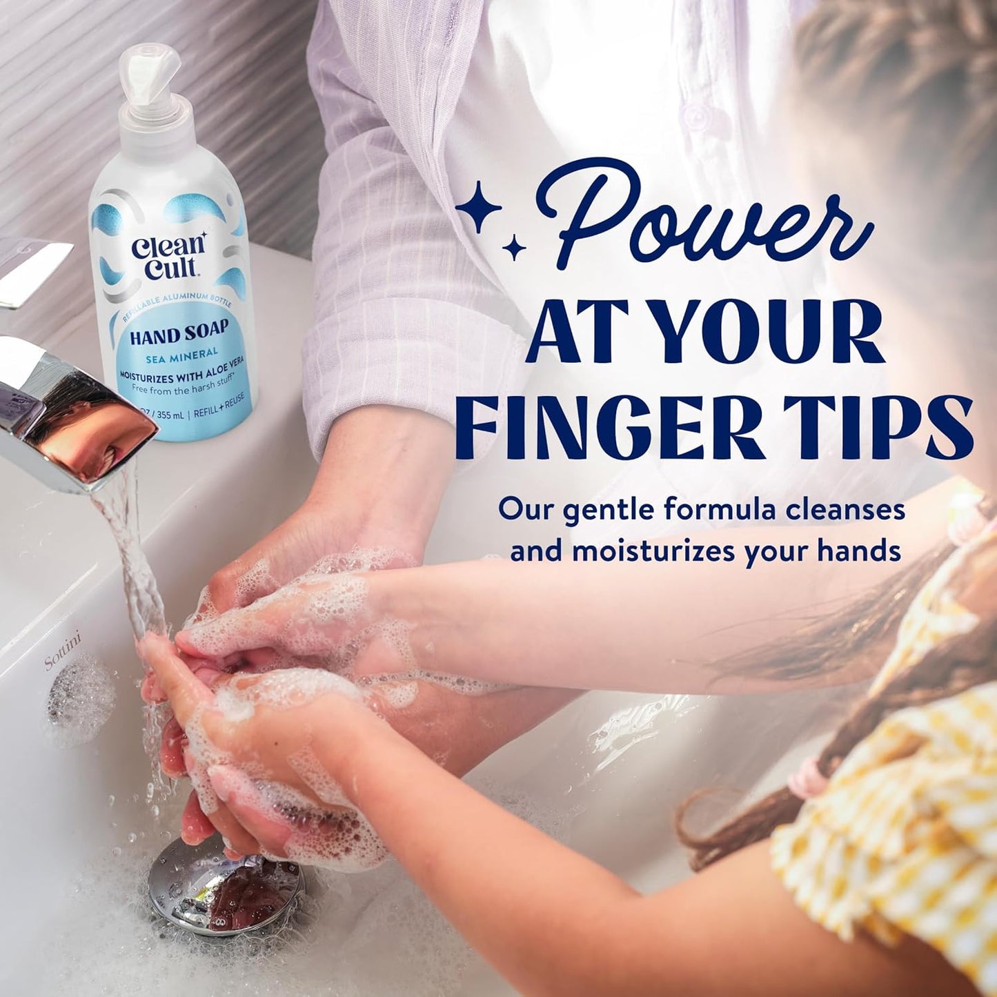 - Liquid Hand Soap Refills - Sea Minerals - Gentle on Sensitive Skin - Made with
