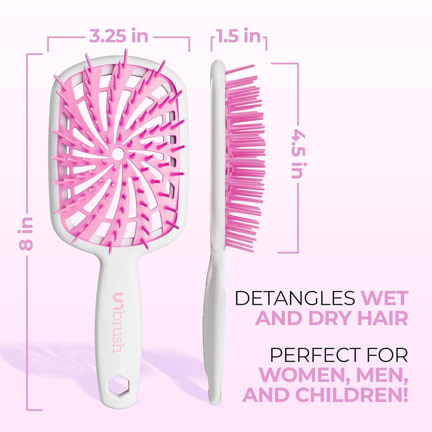 Unbrush plus — Curly Hair Brush for Gentle & Effective Detangling on Wet or Dry