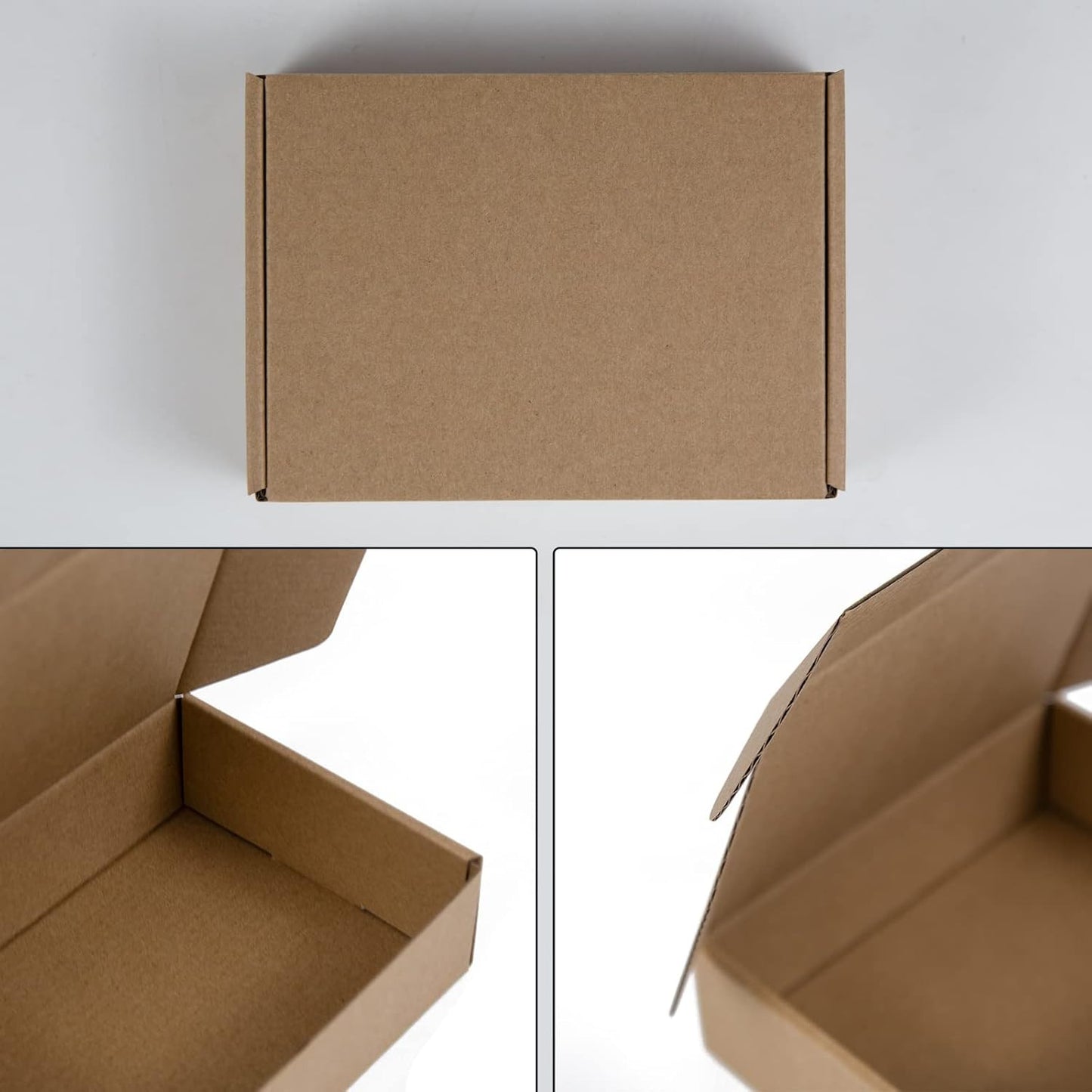 7X5X2 Inches Shipping Boxes Pack of 25, Brown Corrugated Cardboard Boxes for Sma